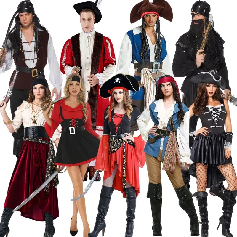 Adult Pirate Costume Halloween Jack Sparrow Couples' Pirate Outfit Men's Women's Captain America Outfit Party Costume
Adult Pirate Costume Halloween Jack Sparrow Couples' Pirate Outfit Men's Women's Captain America Outfit Party Costume