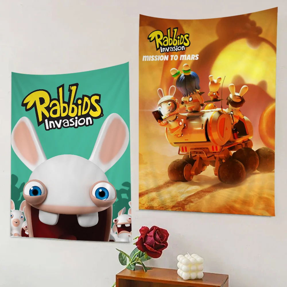 Cartoon R-Raving Cute Rabbids Tapestry Anime Tapestry Hanging Tarot Hippie Wall Rugs Dorm Wall Hanging Sheets
Cartoon R-Raving Cute Rabbids Tapestry Anime Tapestry Hanging Tarot Hippie Wall Rugs Dorm Wall Hanging Sheets