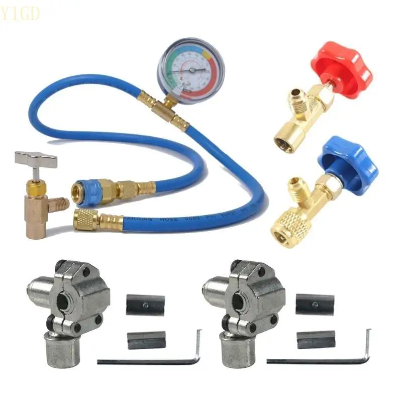 y1gd Efficient R134A Refrigerants Recharge with Quick Coupler and Pressure Gauge
y1gd Efficient R134A Refrigerants Recharge with Quick Coupler and Pressure Gauge