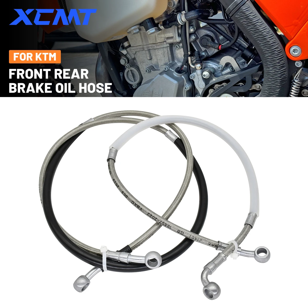Motorcycle Front or Rear Brake Oil Hose For KTM 125 150 250 300 350 450 500 XCW XCF-W EXC EXC-F SX SXF XC XCF 6 Days 2012-2024
Motorcycle Front or Rear Brake Oil Hose For KTM 125 150 250 300 350 450 500 XCW XCF-W EXC EXC-F SX SXF XC XCF 6 Days 2012-2024