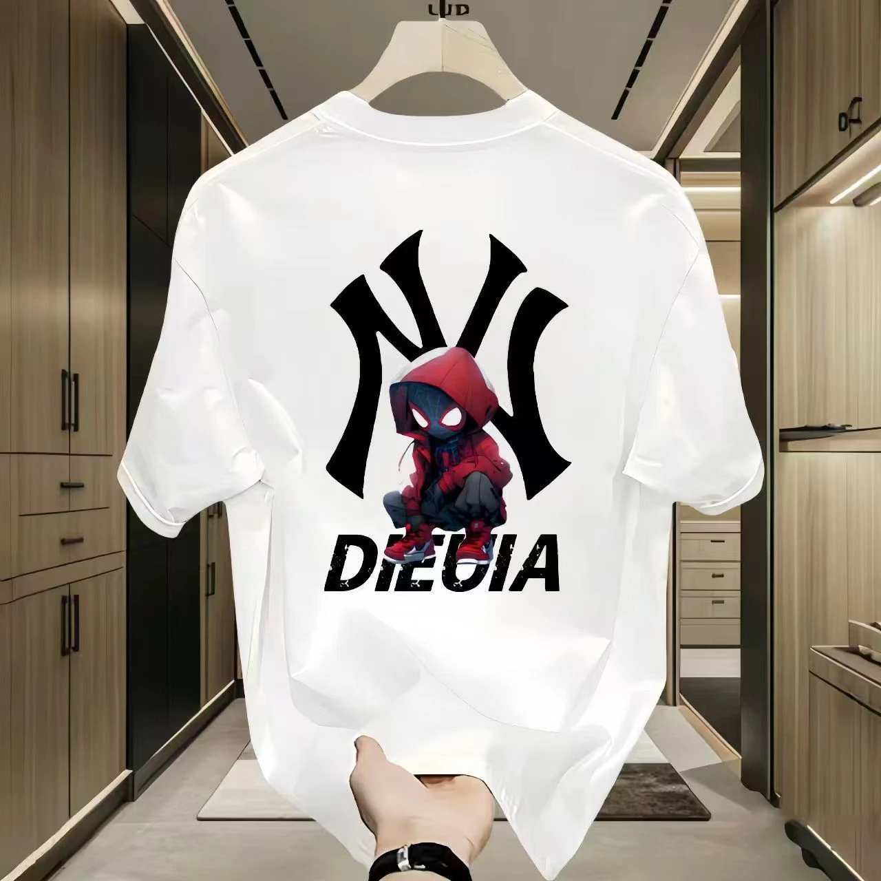 High-quality Men's Summer New Thick Pure Cotton T-shirt, with Printed Design, Stylish, Breathable, and Sweat-absorbing
High-quality Men's Summer New Thick Pure Cotton T-shirt, with Printed Design, Stylish, Breathable, and Sweat-absorbing