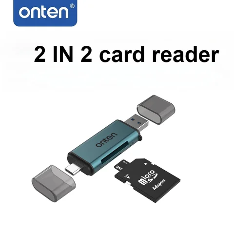 ONTEN Card Reader USB3.0 & Type C Universal Card Adapter Multifunctional adapter for SD Card & Micro sd Card for PC Lapto