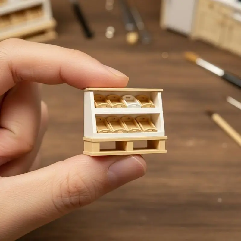 1Pcs Mini Bread Rack Cupboard Storage Shelf Model 1:12 Dollhouse Miniature Display Cabinet Cake Cabinet Kitchen Furniture Decor
1Pcs Mini Bread Rack Cupboard Storage Shelf Model 1:12 Dollhouse Miniature Display Cabinet Cake Cabinet Kitchen Furniture Decor