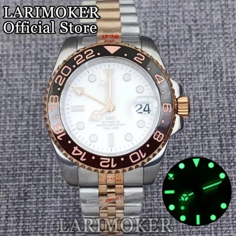 Новые мужские часы LARIMOKER 41 мм с сапфировым стеклом, из нержавеющей стали, двухцветные, с розовым золотом, автоматический механизм NH34, водонепроницаемые.
Новые мужские часы LARIMOKER 41 мм с сапфировым стеклом, из нержавеющей стали, двухцветные, с розовым золотом, автоматический механизм NH34, водонепроницаемые.