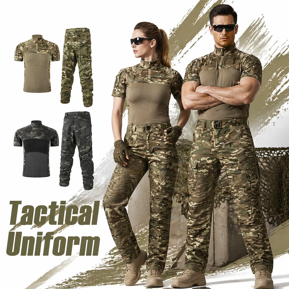 G4 Tactical Camouflage Combat Suit With T-Shirt Pants Quick-Dry Training Uniforms Combat Gear for Hunting Airsoft Paintball
G4 Tactical Camouflage Combat Suit With T-Shirt Pants Quick-Dry Training Uniforms Combat Gear for Hunting Airsoft Paintball