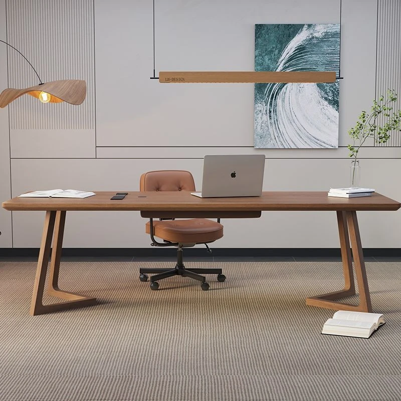 Solid wood desk, boss table
Solid wood desk, boss table