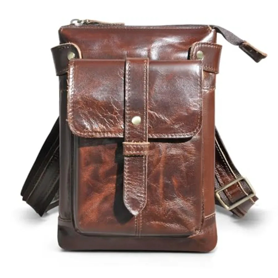 Le'aokuu Mens Genuine Leather Fanny Small Messenger Shoulder Satchel Waist Bag Pack 8711
Le'aokuu Mens Genuine Leather Fanny Small Messenger Shoulder Satchel Waist Bag Pack 8711