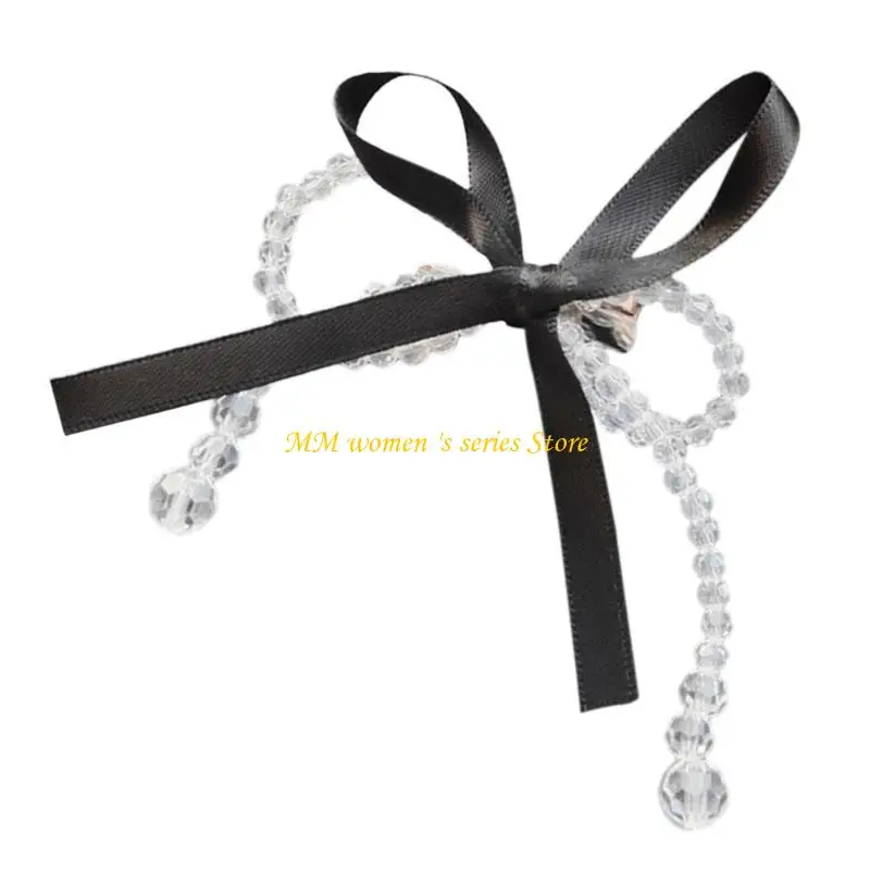 Q39C Artificial Pearls Bowknot Hair Clip Elegant Ribbon Crystal Hairpin Barrettes for Women Side Bangs Hair Styling Accessory
Q39C Artificial Pearls Bowknot Hair Clip Elegant Ribbon Crystal Hairpin Barrettes for Women Side Bangs Hair Styling Accessory