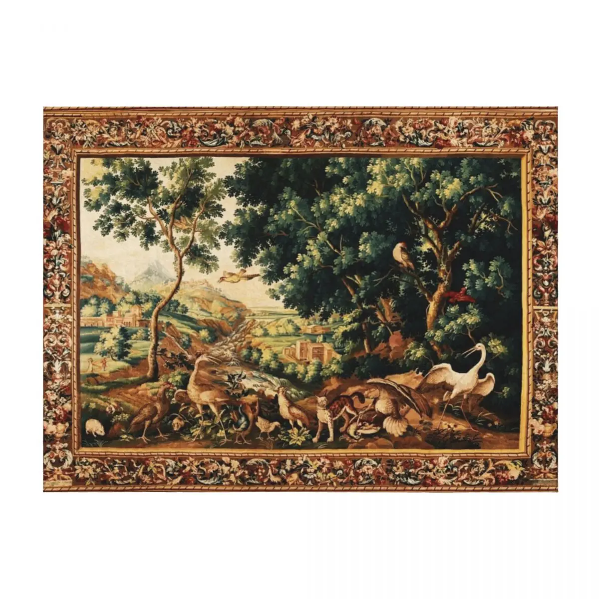 WILD ANIMALS, BIRDS AND WATERFALLS IN WOODLAND Picturesque Flemish Throw Blanket manga For Baby Custom Blankets
WILD ANIMALS, BIRDS AND WATERFALLS IN WOODLAND Picturesque Flemish Throw Blanket manga For Baby Custom Blankets