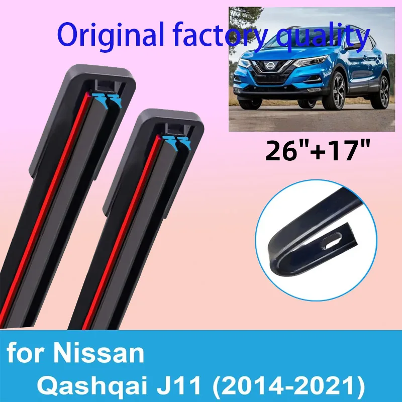 2PCS Car Wiper Blades for 2014-2021 Nissan Qashqai J11 Front Windscreen Windshield Double Rubber Car Accessories 2019 2020 2021
2PCS Car Wiper Blades for 2014-2021 Nissan Qashqai J11 Front Windscreen Windshield Double Rubber Car Accessories 2019 2020 2021