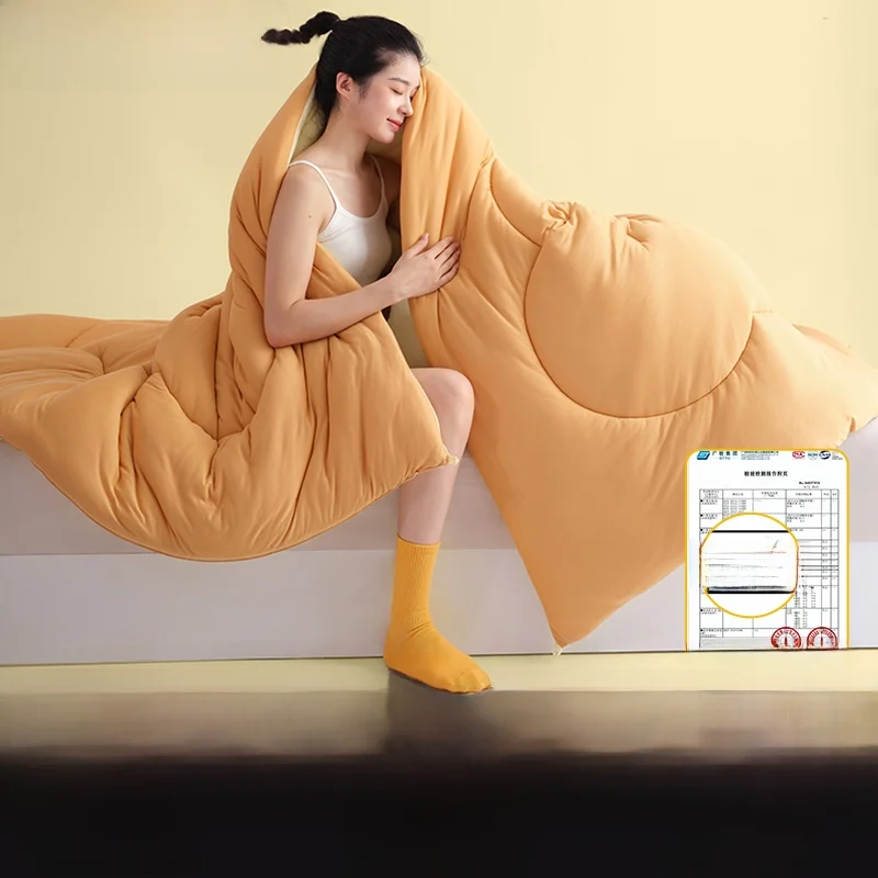 Butter Bear Thickened Winter Quilt Student Dormitory Bedding Home Use Polyester Fiber Filled Quilt Core 2025 New Style
Butter Bear Thickened Winter Quilt Student Dormitory Bedding Home Use Polyester Fiber Filled Quilt Core 2025 New Style