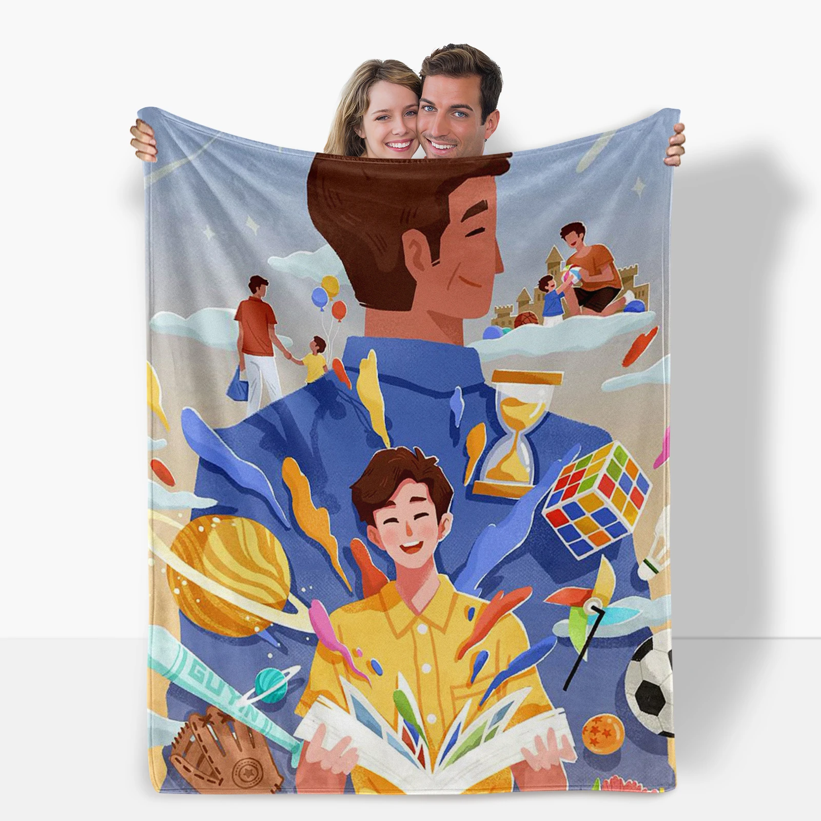 Cozy Flannel Blanket Featuring Fun Cartoon Characters Ideal For Creating Joyful Father S Day Moments
Cozy Flannel Blanket Featuring Fun Cartoon Characters Ideal For Creating Joyful Father S Day Moments