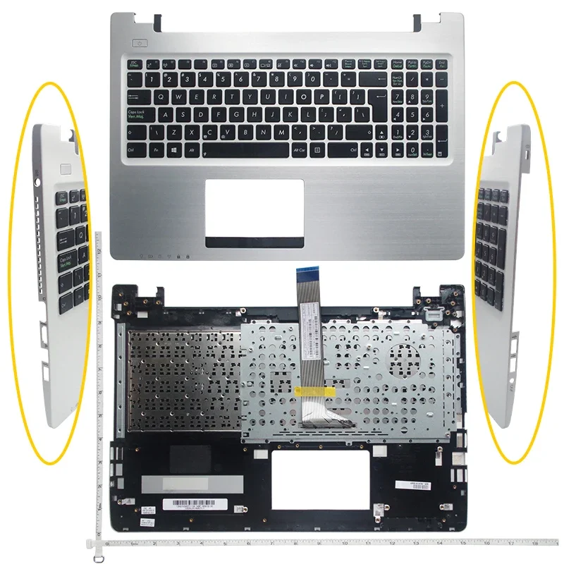 Новый/org для ASUS K56 K56C K56CB K56CM K56CA Palmres SP, испанская клавиатура, верхняя крышка C, серебристый
Новый/org для ASUS K56 K56C K56CB K56CM K56CA Palmres SP, испанская клавиатура, верхняя крышка C, серебристый