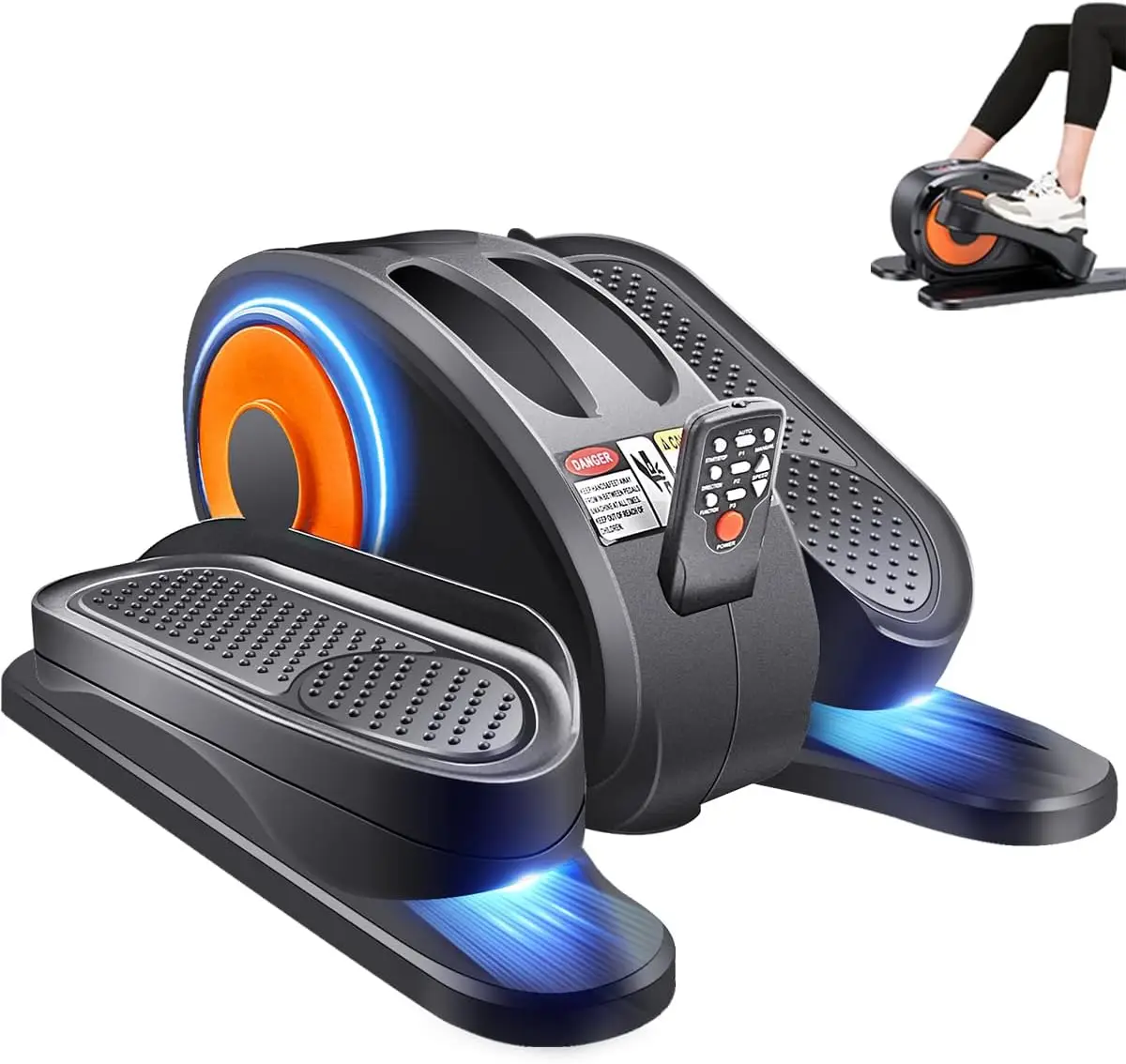 Under Desk Elliptical - Portable Leg Exerciser for Seniors, Compact Seated Elliptical with Remote Control, LCD Display Electric
Under Desk Elliptical - Portable Leg Exerciser for Seniors, Compact Seated Elliptical with Remote Control, LCD Display Electric