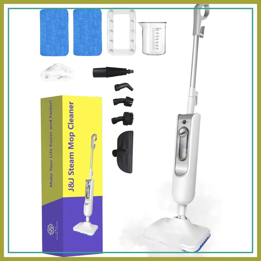 6-in-1 Steam Mop for Hardwood & Tile, 1500W, 16.4ft Cord, 400ml Tank
6-in-1 Steam Mop for Hardwood & Tile, 1500W, 16.4ft Cord, 400ml Tank