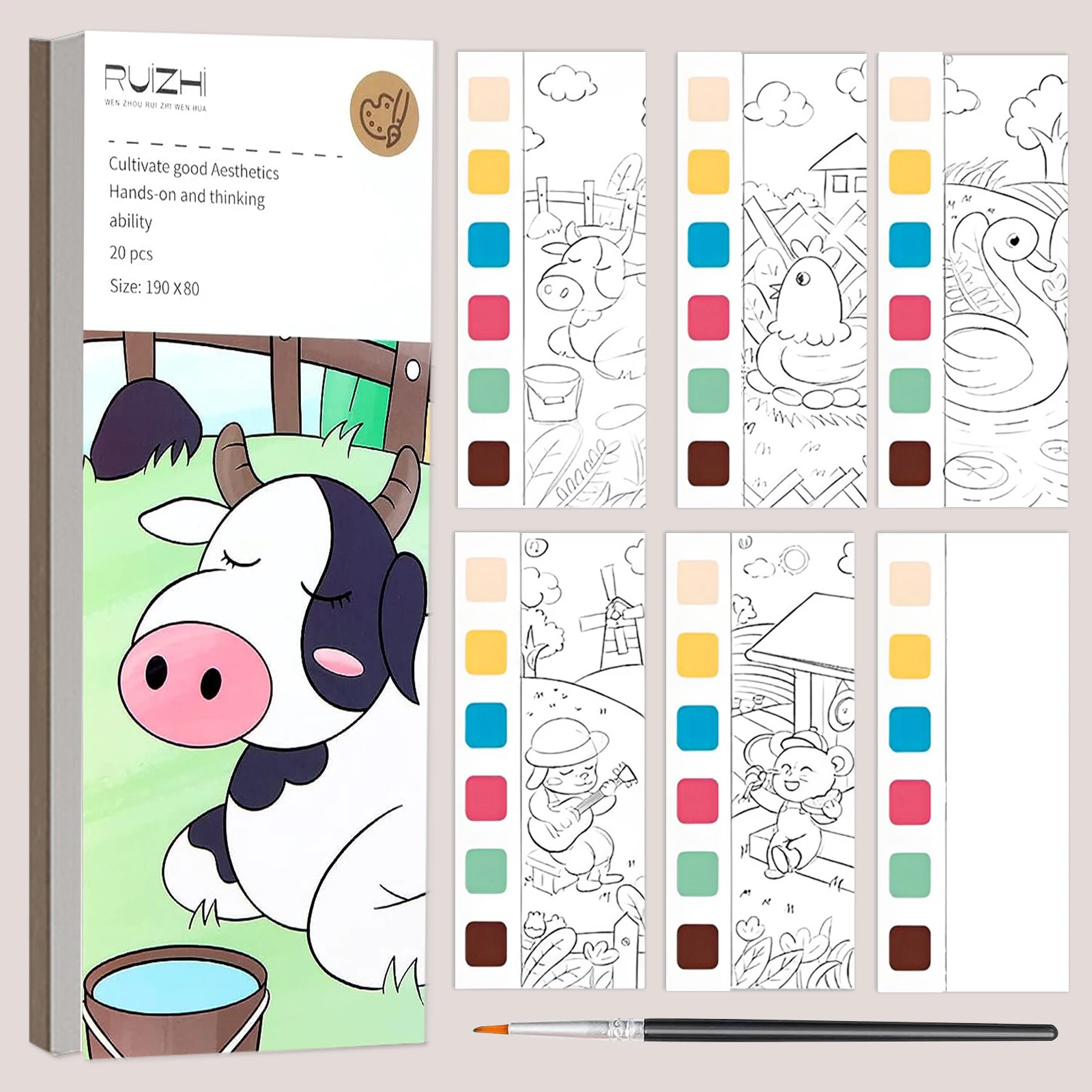 Paint with Water Books, Watercolor Coloring Book, Pocket Watercolor Painting Book, Travel Magic Paint Set Pocket Hand Book Birth
Paint with Water Books, Watercolor Coloring Book, Pocket Watercolor Painting Book, Travel Magic Paint Set Pocket Hand Book Birth