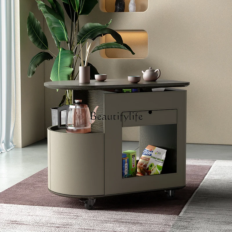 Solid wood lifting coffee table light luxury modern sofa side cabinet multi-functional tea trolley
Solid wood lifting coffee table light luxury modern sofa side cabinet multi-functional tea trolley