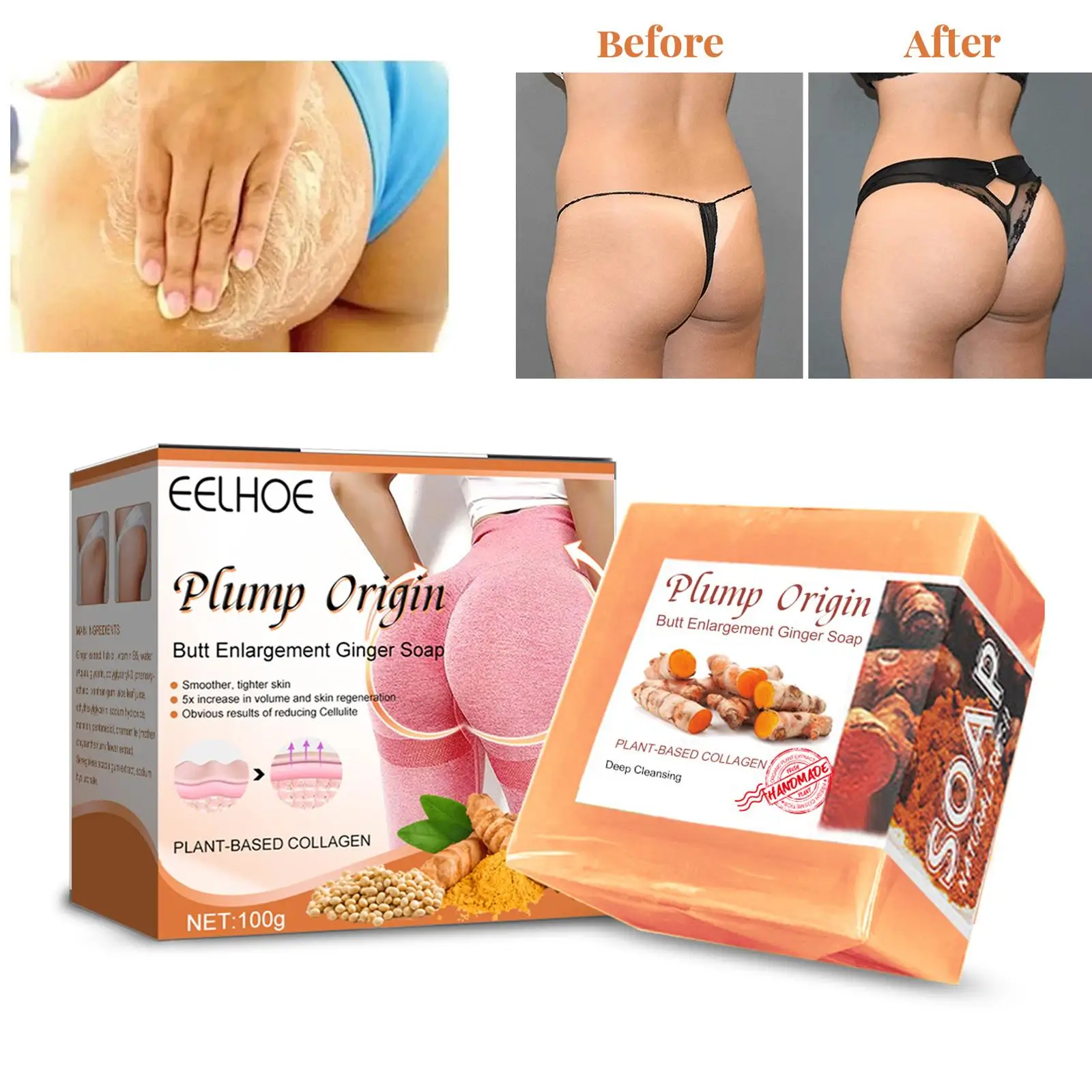 Butt Enlargement , Drainage Turmeric Handmade Soap Hip Lifting Soap for Types Improve Sleep Swelling
Butt Enlargement , Drainage Turmeric Handmade Soap Hip Lifting Soap for Types Improve Sleep Swelling