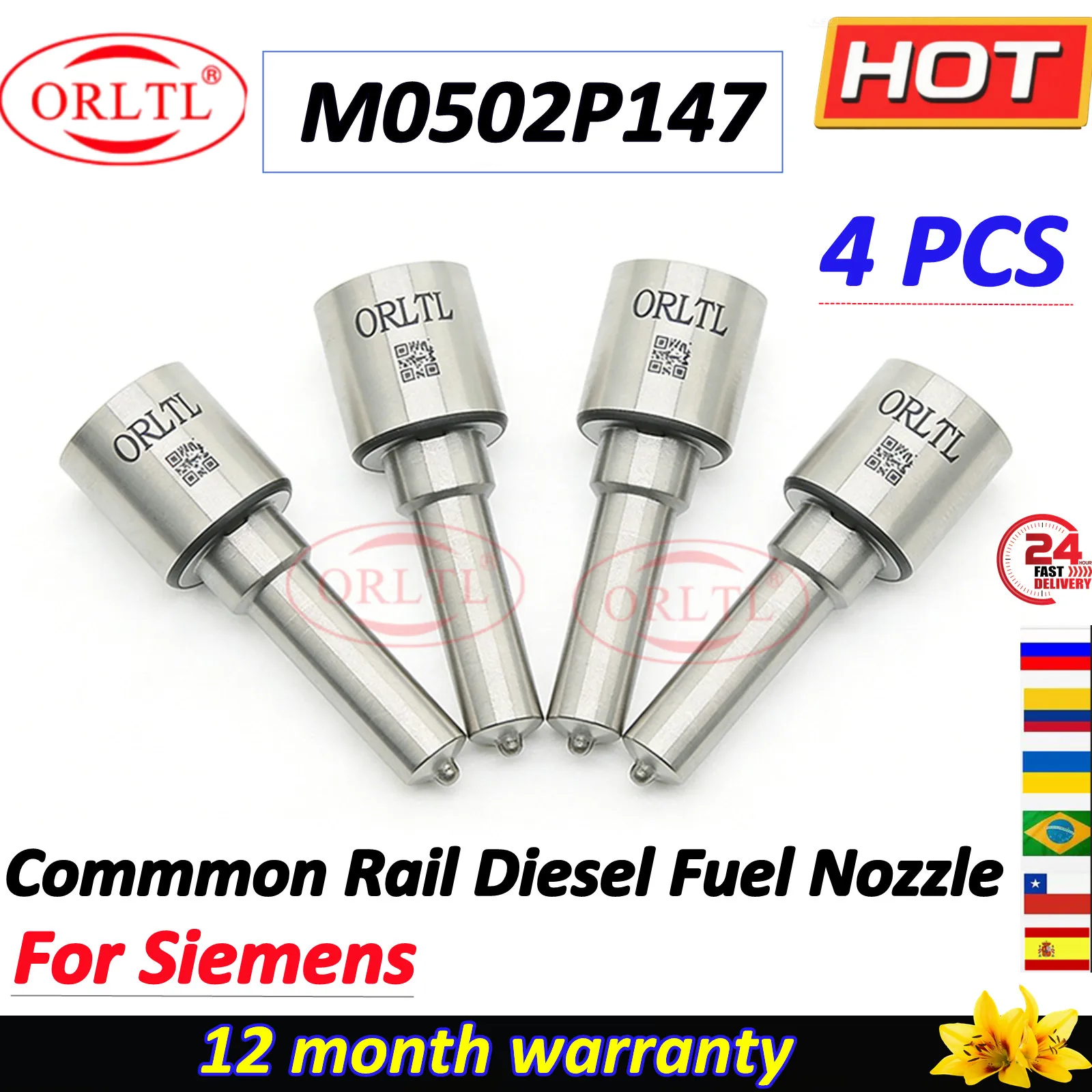 4PCS M0502P147 Injector Diesel Fuel Nozzle A2C59511606 5WS40087 16600-6212R 166006212R For Siemens Piezo Renault 16600 6212R
4PCS M0502P147 Injector Diesel Fuel Nozzle A2C59511606 5WS40087 16600-6212R 166006212R For Siemens Piezo Renault 16600 6212R