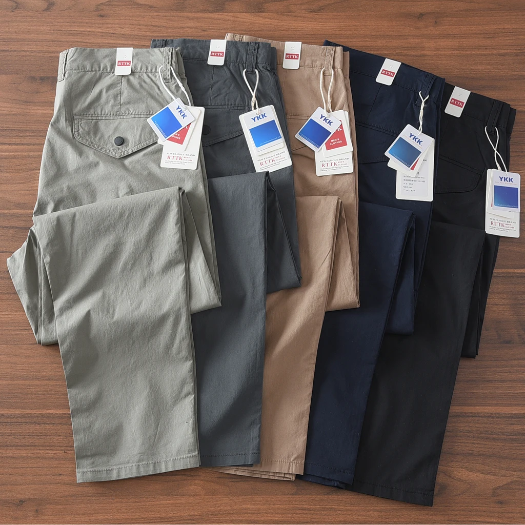2025 Summer New American Retro Thin Quick-drying Elastic Pants Men's Simple 97% Cotton Washed Commute Casual Straight Trousers
2025 Summer New American Retro Thin Quick-drying Elastic Pants Men's Simple 97% Cotton Washed Commute Casual Straight Trousers