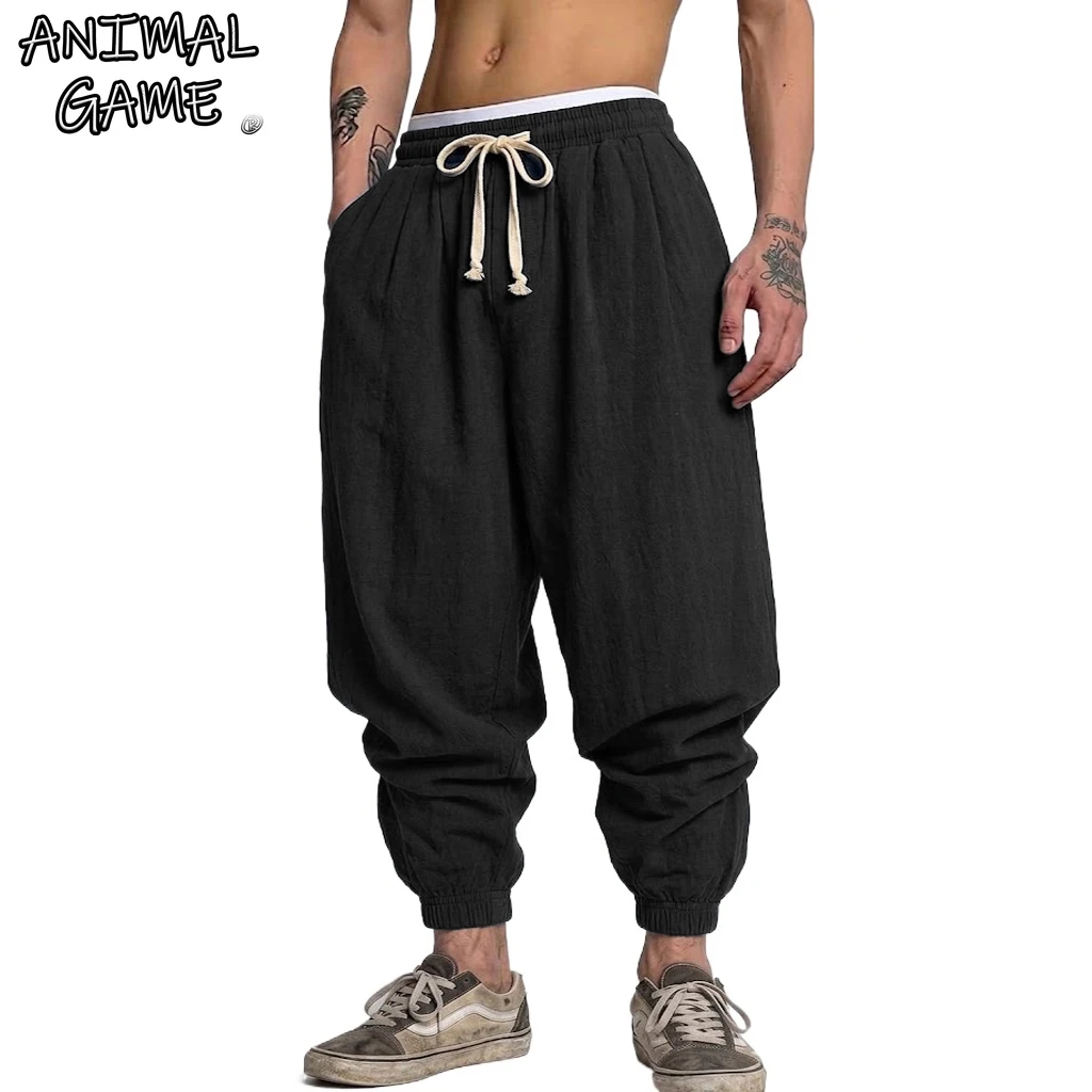 Корейские хлопковые льняные брюки для мужчин: осенние, повседневные, свободные, в стиле гарем, с завязками, для спортзала, весенние, рабочие, короткие штаны
Корейские хлопковые льняные брюки для мужчин: осенние, повседневные, свободные, в стиле гарем, с завязками, для спортзала, весенние, рабочие, короткие штаны