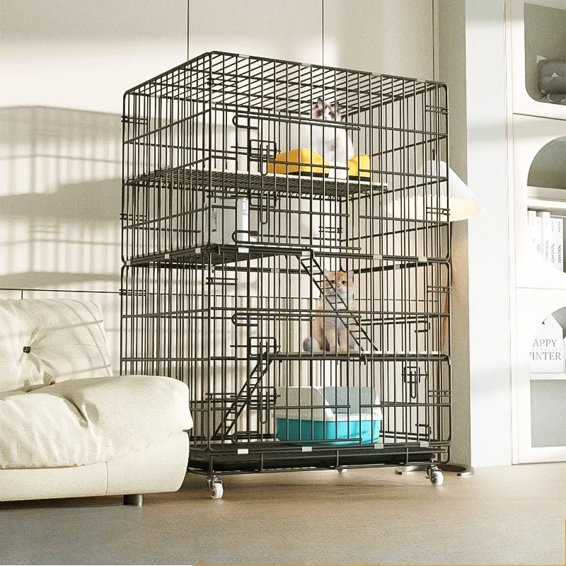 Cat Cage, Household, Double Layered, Three Story Cat Villa, Large Space, Cat Nest with Toilet, Foldable Pet Cage
Cat Cage, Household, Double Layered, Three Story Cat Villa, Large Space, Cat Nest with Toilet, Foldable Pet Cage