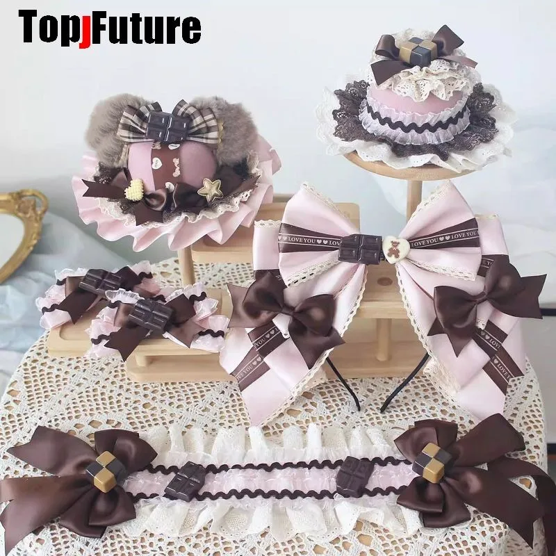 Многослойные готические кружевные аксессуары для волос в стиле Y2K для девушек: заколки, повязки на голову, повязки KC с клубнично-шоколадным дизайном, пивом и сладкими бантиками в стиле Харадзюку
Многослойные готические кружевные аксессуары для волос в стиле Y2K для девушек: заколки, повязки на голову, повязки KC с клубнично-шоколадным дизайном, пивом и сладкими бантиками в стиле Харадзюку