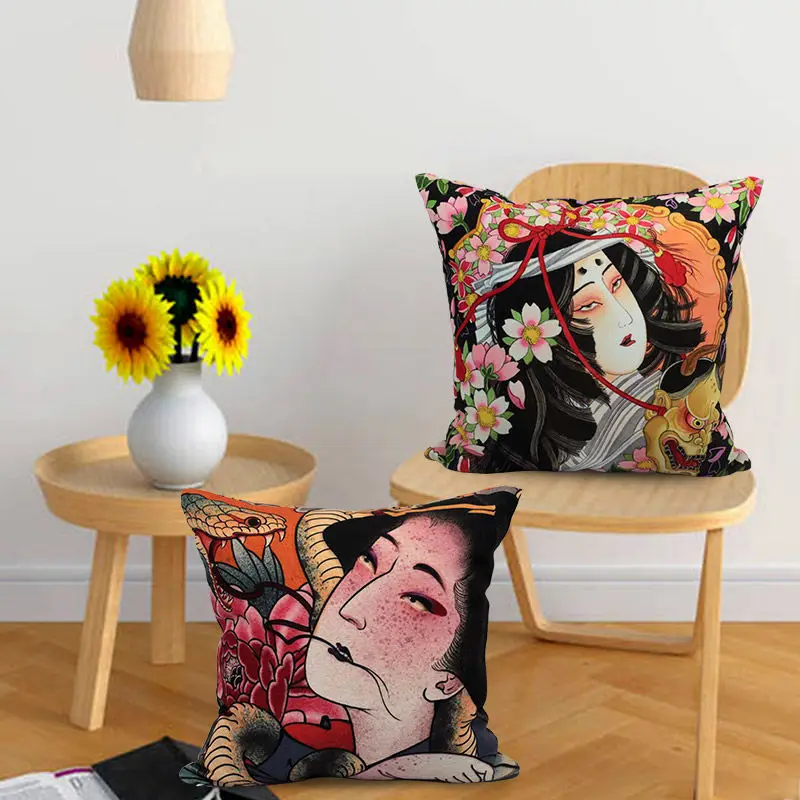 Kimono Woman Pillowcase Japanese Painting Pillows Case for Bedroom Sofa Bed Living Room Decoration Home Decoration Modern 45x45
Kimono Woman Pillowcase Japanese Painting Pillows Case for Bedroom Sofa Bed Living Room Decoration Home Decoration Modern 45x45
