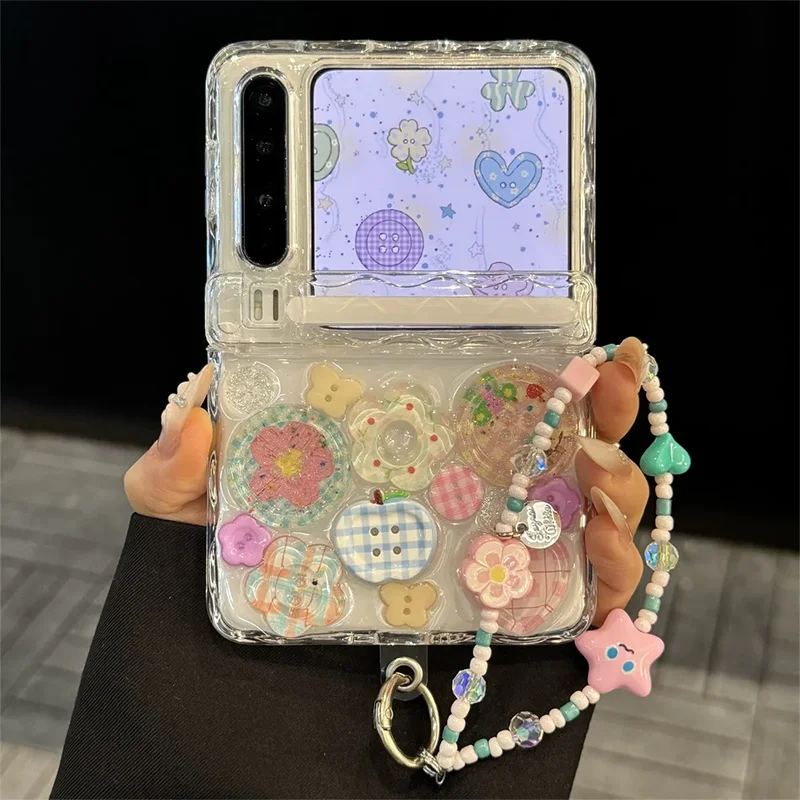 Cute Magnetic 3d Flower Flip Case For Samsung Galaxy Z Flip 7/ Huawei Pura X Case Transparent Cover Funny Summer Cases
Cute Magnetic 3d Flower Flip Case For Samsung Galaxy Z Flip 7/ Huawei Pura X Case Transparent Cover Funny Summer Cases