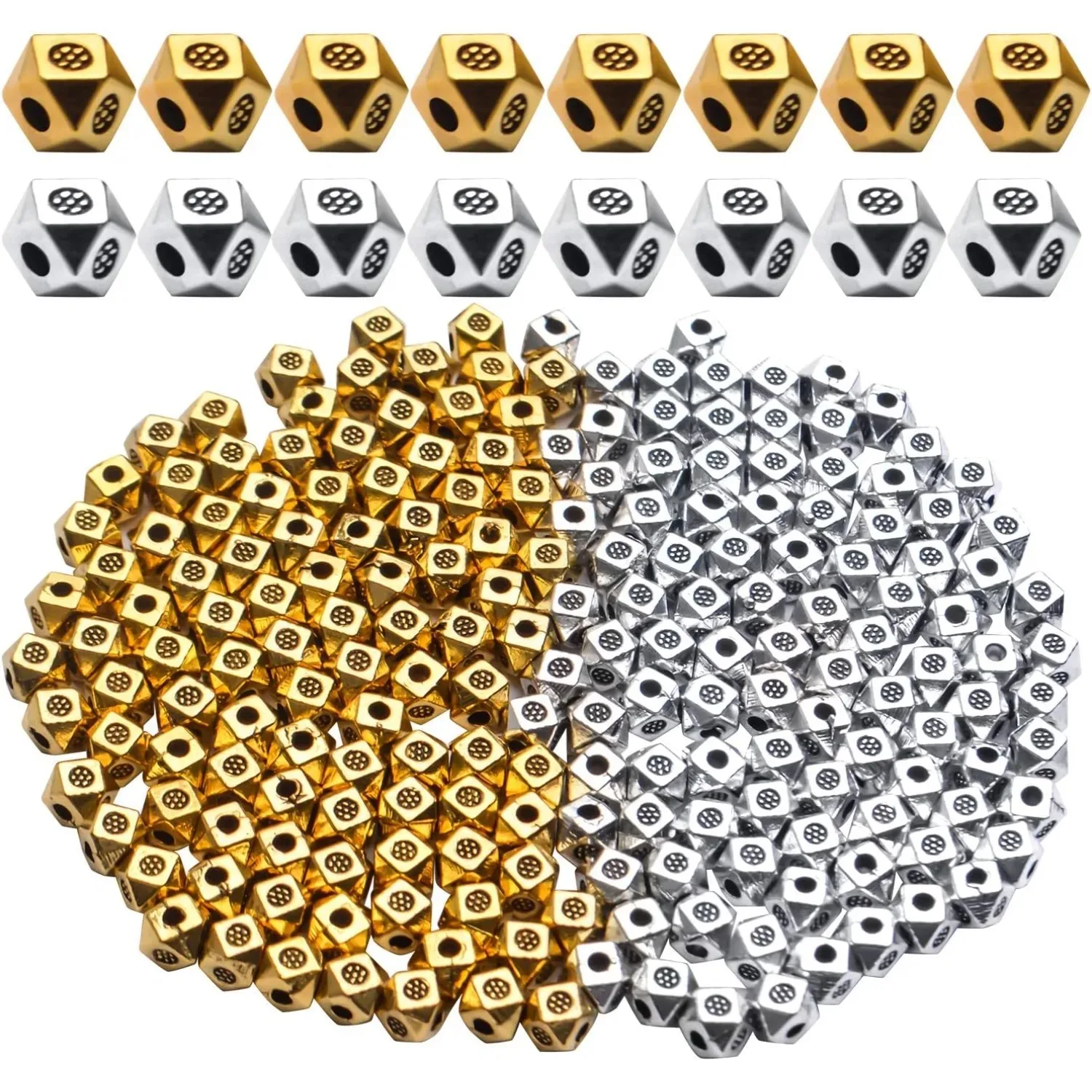 200pcs Cube Spacer Beads Rondelle Shape Spacer Hole Beads Loose Beads for DIY Bracelet Necklace Jewelry Making Crafts Handmade
200pcs Cube Spacer Beads Rondelle Shape Spacer Hole Beads Loose Beads for DIY Bracelet Necklace Jewelry Making Crafts Handmade