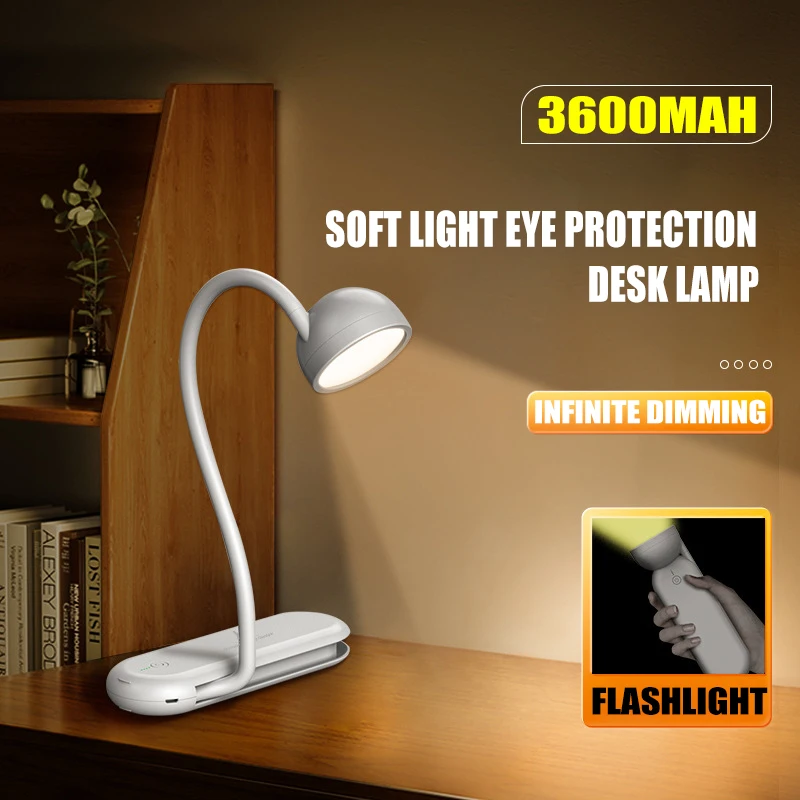Creative Eye Protection Reading Small Book Light 3600mAh Infinite Dimming Desktop Small Table Lamp Multifunctional Flashlight
Creative Eye Protection Reading Small Book Light 3600mAh Infinite Dimming Desktop Small Table Lamp Multifunctional Flashlight