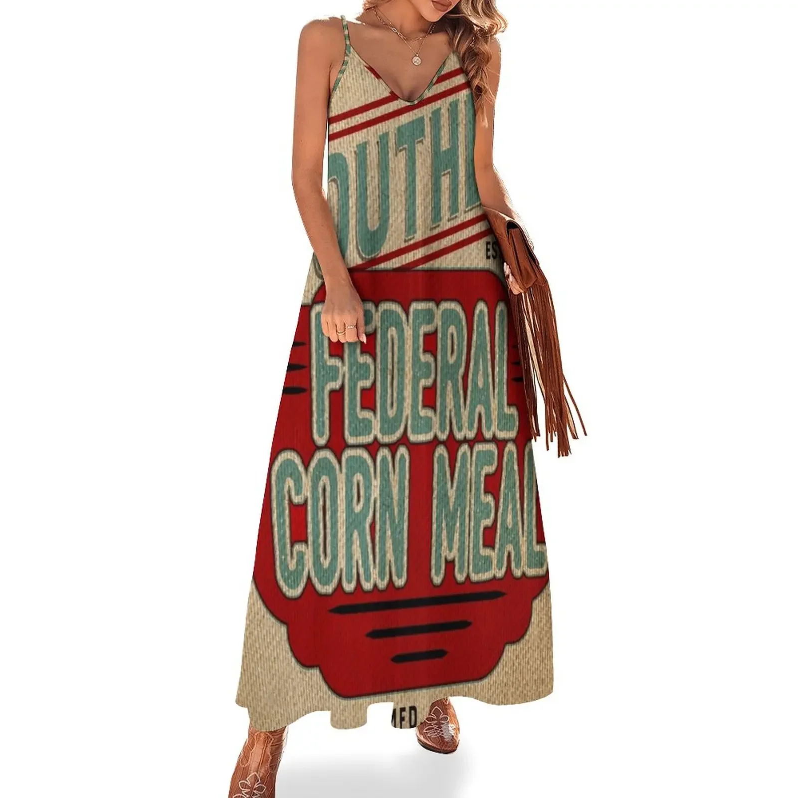 Burlap Grain Sack / Feed Sack / Vintage Style Graphics Sleeveless Dress summer woman dress 2025 summer dress
Burlap Grain Sack / Feed Sack / Vintage Style Graphics Sleeveless Dress summer woman dress 2025 summer dress