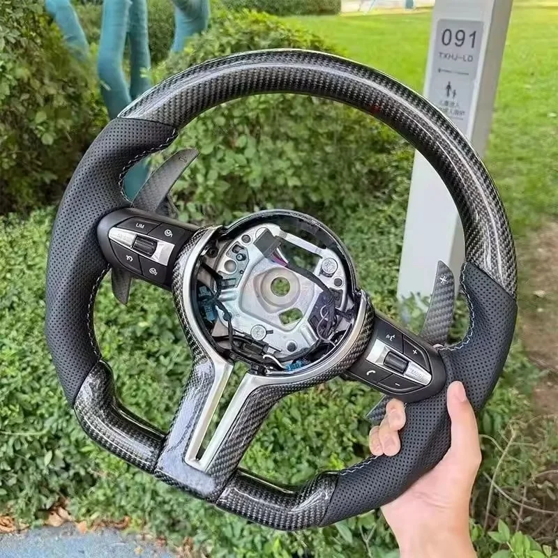 Car Steering Wheel Carbon Fiber Leather For BMW X1 X3 X4 X5 X6 M2 M3 M4 M5 M6 X5M X6M F12 F06 F13 F01 F02 F03 F10 F3 Accessories
Car Steering Wheel Carbon Fiber Leather For BMW X1 X3 X4 X5 X6 M2 M3 M4 M5 M6 X5M X6M F12 F06 F13 F01 F02 F03 F10 F3 Accessories