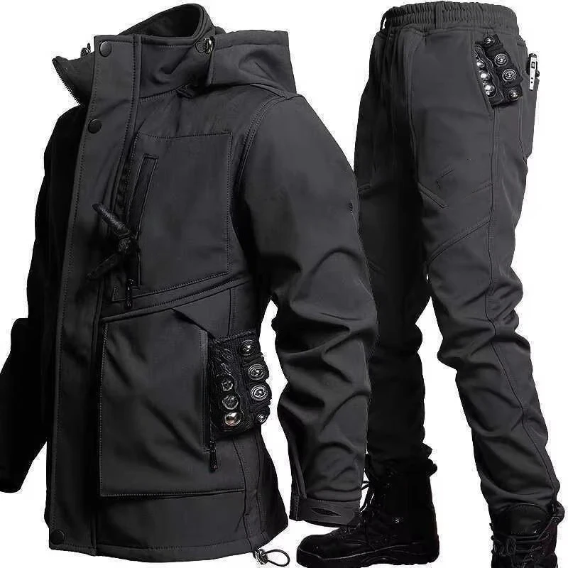 Men's Outdoor Hoodie Soft Shell Windproof Waterproof Fishing Mountaineering Hunting Tactical Suit Tactical Jacket Jacket
Men's Outdoor Hoodie Soft Shell Windproof Waterproof Fishing Mountaineering Hunting Tactical Suit Tactical Jacket Jacket
