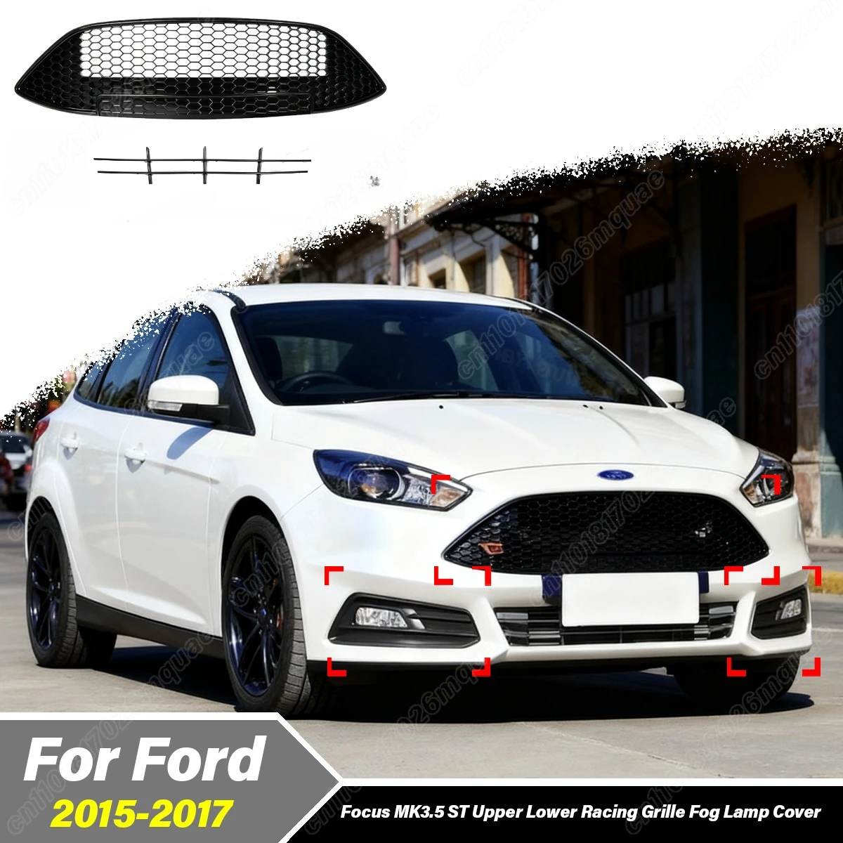 For Ford Focus MK3.5 ST 2015 2016 2017 Automobile Upper Air Intake Grille Lower Mesh Grille Modification Decoration Accessories
For Ford Focus MK3.5 ST 2015 2016 2017 Automobile Upper Air Intake Grille Lower Mesh Grille Modification Decoration Accessories