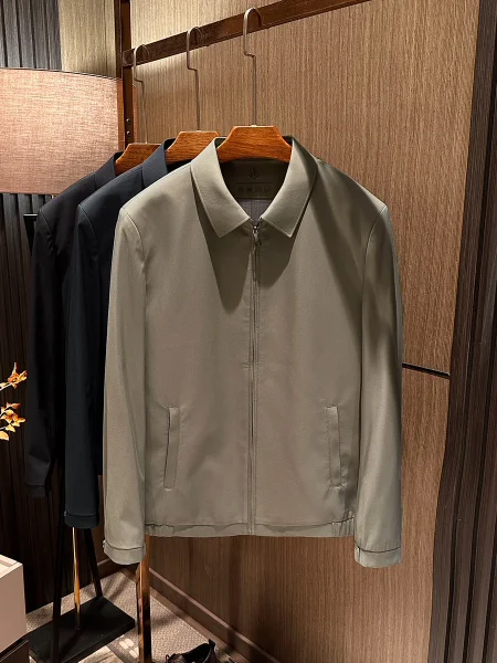 Busin Casual Pure Color Men's Jaet Autumn Faion Flip Collar Versatile Outerwear Polyester Fiber Slim Fit ort Sle
Busin Casual Pure Color Men's Jaet Autumn Faion Flip Collar Versatile Outerwear Polyester Fiber Slim Fit ort Sle