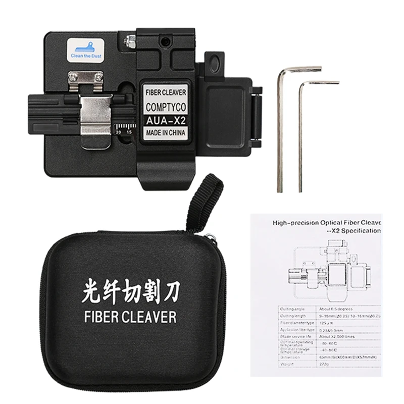 FTTH High Precision Cutting Tool AUA-X2 Optical Fiber Cleaver Cable Cutting Knife Fiber Cleaver
FTTH High Precision Cutting Tool AUA-X2 Optical Fiber Cleaver Cable Cutting Knife Fiber Cleaver