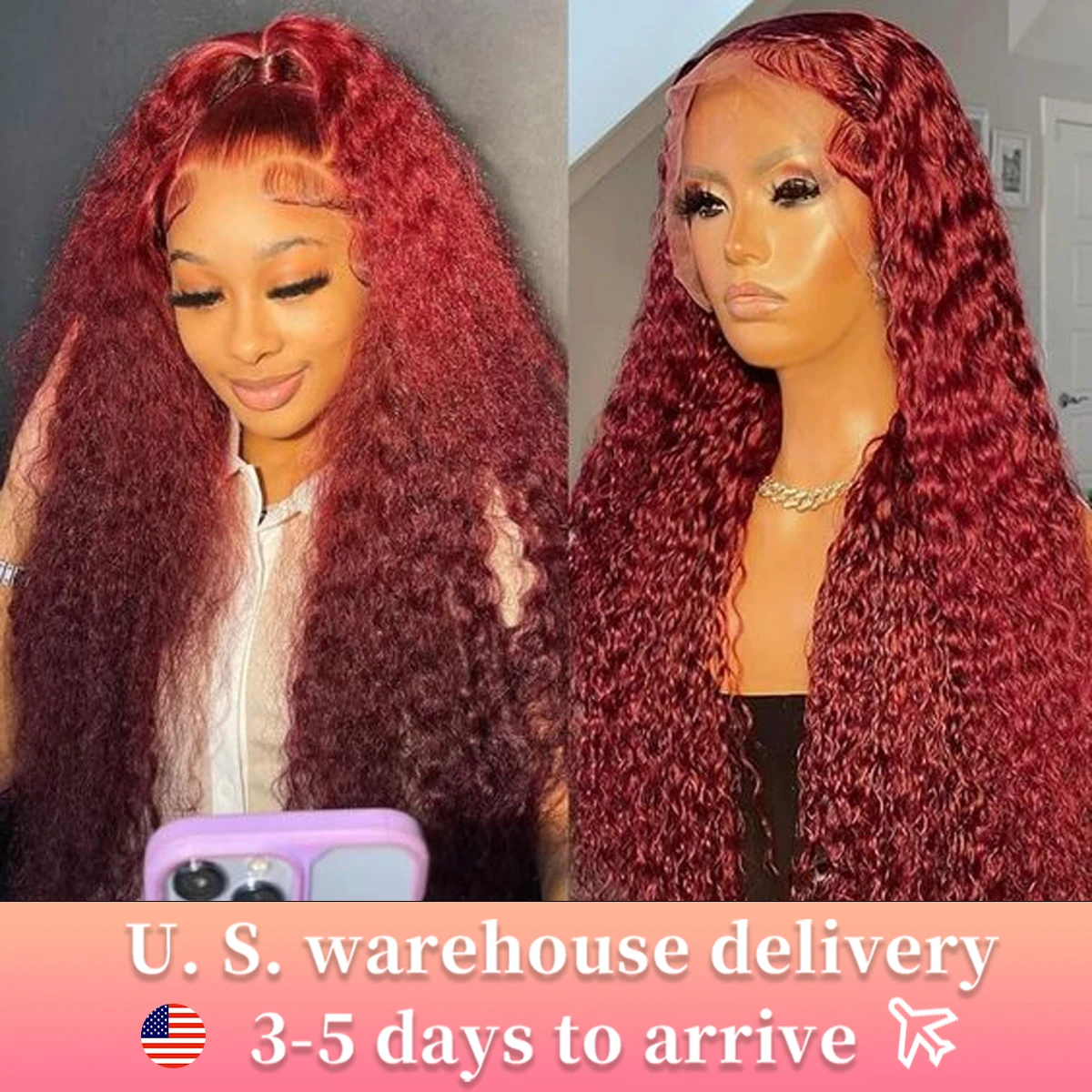 HD Transparent 13x4 13x6 Full Frontal Lace 99J Burgundy Pre Plucked Colored Deep Wave Frontal Lace Human Hair Wig 34 36 40 Inch
HD Transparent 13x4 13x6 Full Frontal Lace 99J Burgundy Pre Plucked Colored Deep Wave Frontal Lace Human Hair Wig 34 36 40 Inch