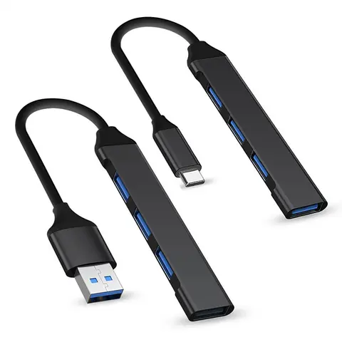 Hub usb 3.0 hub usb 4 portas de alta velocidade tipo c divisor 5gbps para acessórios de computador pc hub multiport 4 portas usb 3.0 2.0