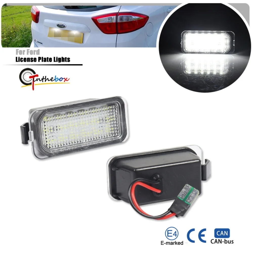 Car LED License Plate Number Lights For Ford Mondeo Focus Fiesta Kuga Escape Explorer Ranger C-MAX S-MAX B-Max Edge EcoSport 12V
Car LED License Plate Number Lights For Ford Mondeo Focus Fiesta Kuga Escape Explorer Ranger C-MAX S-MAX B-Max Edge EcoSport 12V