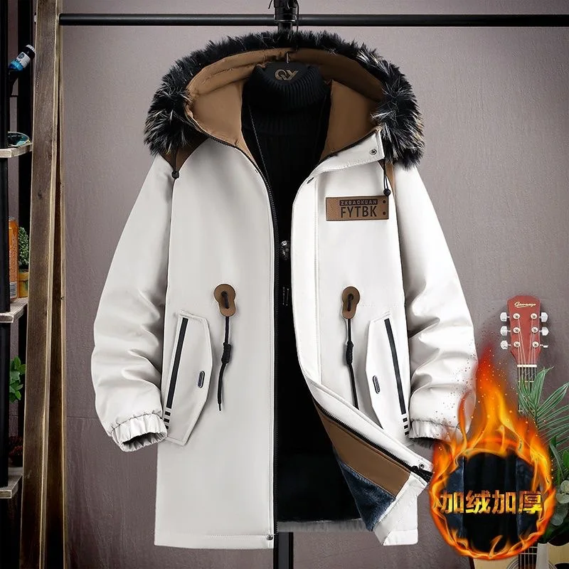 2024 Winter New Fashion Trend Plus Fleece Thick Warm Cotton-Padded Jacket Men's Casual Loose Plus Size High Quality Hooded Coat
2024 Winter New Fashion Trend Plus Fleece Thick Warm Cotton-Padded Jacket Men's Casual Loose Plus Size High Quality Hooded Coat
