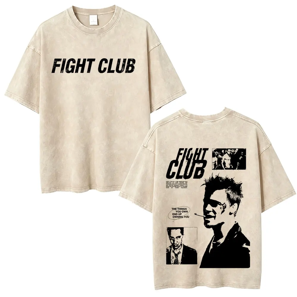 Washed Vintage Movie Fight Club The Things You Own End Up Owning You T-shirt Men Women Casual Retro Cotton Short Sleeve T Shirts
Washed Vintage Movie Fight Club The Things You Own End Up Owning You T-shirt Men Women Casual Retro Cotton Short Sleeve T Shirts
