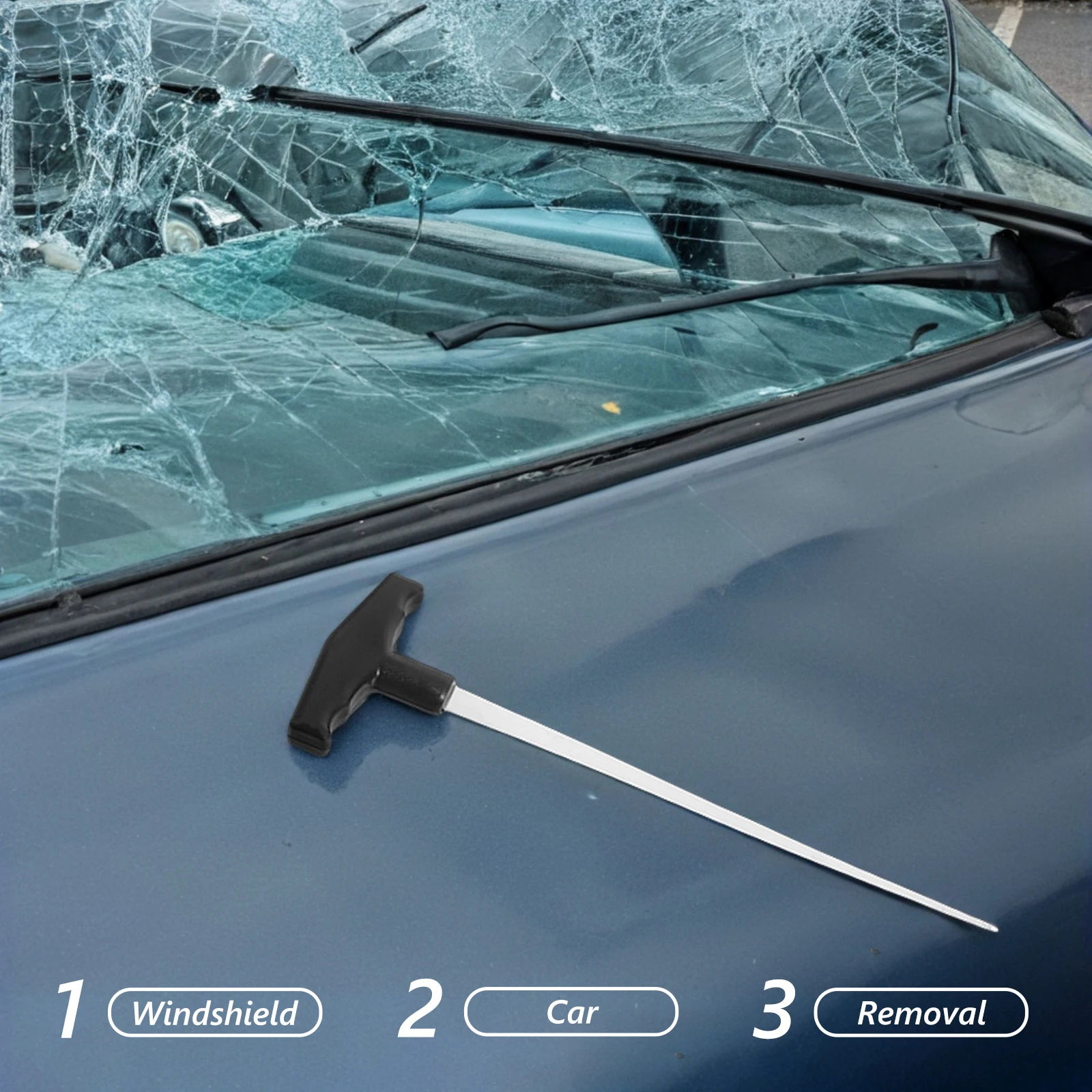 Extended Steel Wire Threading Device Durable Lightweight Car Windscreen Repair Tool T-type Cable Feeder Professional
Extended Steel Wire Threading Device Durable Lightweight Car Windscreen Repair Tool T-type Cable Feeder Professional