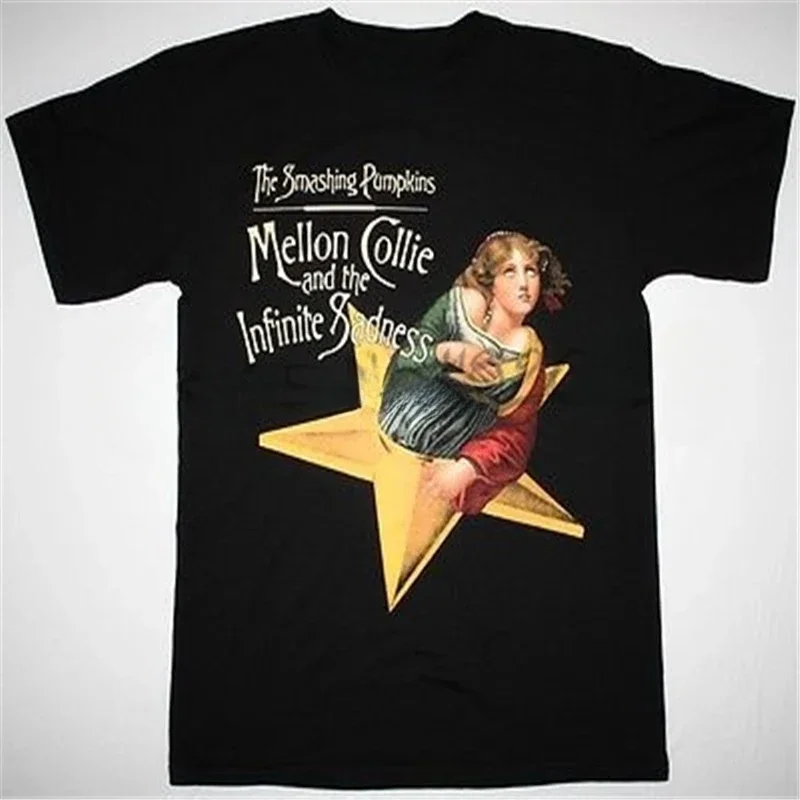 Мужская Винтажная летняя футболка SMASHING PUMPKINS MELLON COLLIE, черная футболка в уличном стиле, лето 2024
Мужская Винтажная летняя футболка SMASHING PUMPKINS MELLON COLLIE, черная футболка в уличном стиле, лето 2024