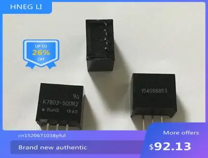 100% NEWHigh quality products 50PCS K7803-500R2 K7803-500 K7803 SIP3 MODULE new in stockHigh quality products
100% NEWHigh quality products 50PCS K7803-500R2 K7803-500 K7803 SIP3 MODULE new in stockHigh quality products
