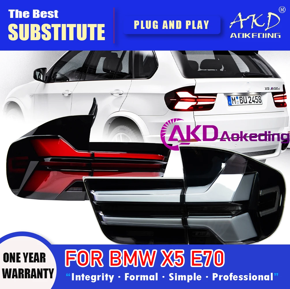 Задняя фара AKD для BMW X5 E70 светодиодный Tail 2007-2013 E70, задний противотуманный сигнал поворота, автомобильные аксессуары
Задняя фара AKD для BMW X5 E70 светодиодный Tail 2007-2013 E70, задний противотуманный сигнал поворота, автомобильные аксессуары
