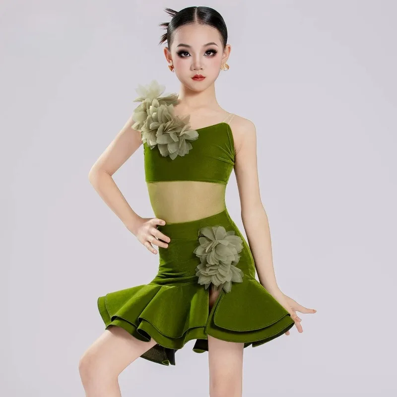 dance costumes summer girls avocado green fashion suit children's training performance training clothes women's class uniforms
dance costumes summer girls avocado green fashion suit children's training performance training clothes women's class uniforms