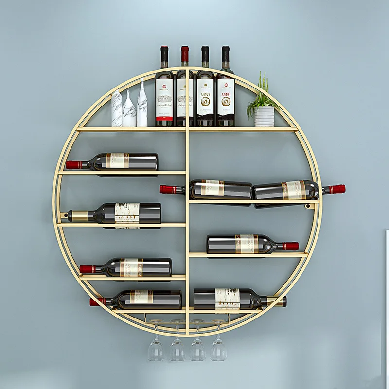 Hotel bar wall round wine cabinet home living room iron decoration red wine bottle rack creative goblet holder
Hotel bar wall round wine cabinet home living room iron decoration red wine bottle rack creative goblet holder