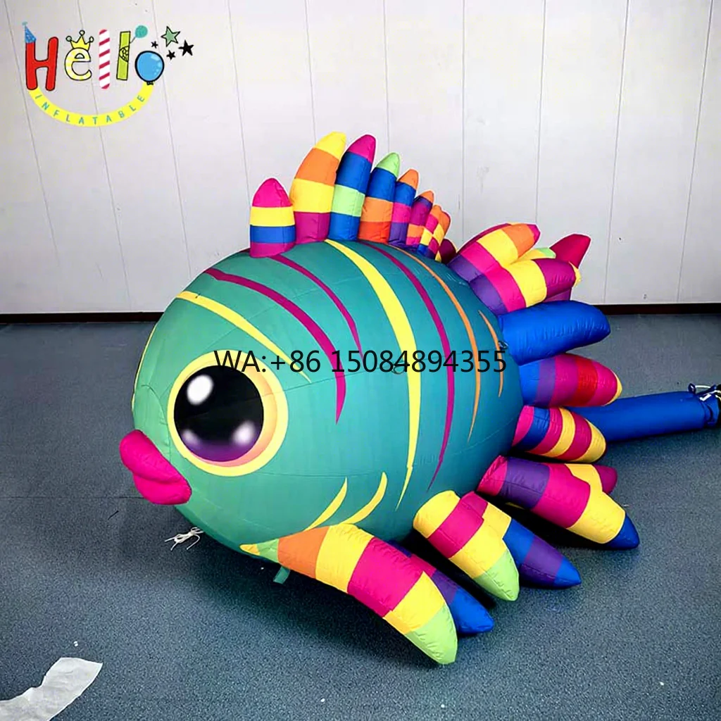 Custom Hello Inflatable Clown Fish Cartoon Model with Electric Blower for for Various Decorations
Custom Hello Inflatable Clown Fish Cartoon Model with Electric Blower for for Various Decorations