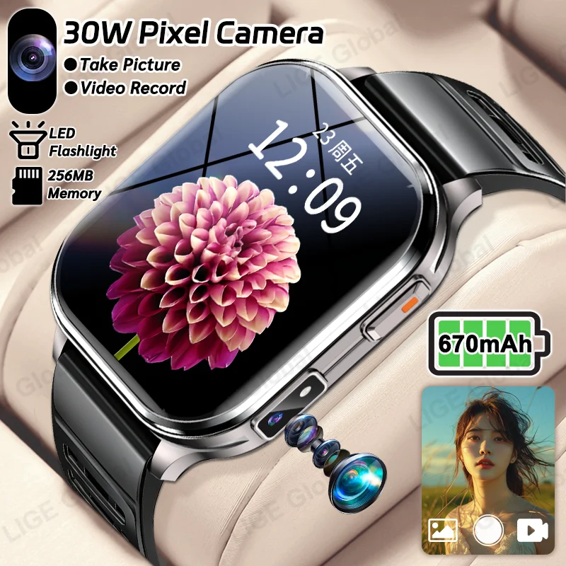 LIGE Men Women Camera Smartwatch Take Photos Video Record 670mAh Battery 100+ Sports Fitness 2.01" BT Call New Smart Watch 2026
LIGE Men Women Camera Smartwatch Take Photos Video Record 670mAh Battery 100+ Sports Fitness 2.01" BT Call New Smart Watch 2026